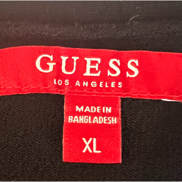 Guess Sweater Juniors Size XL Black Sequins Long Sleeve Button Up V-Neck Women - Picture 2 of 10